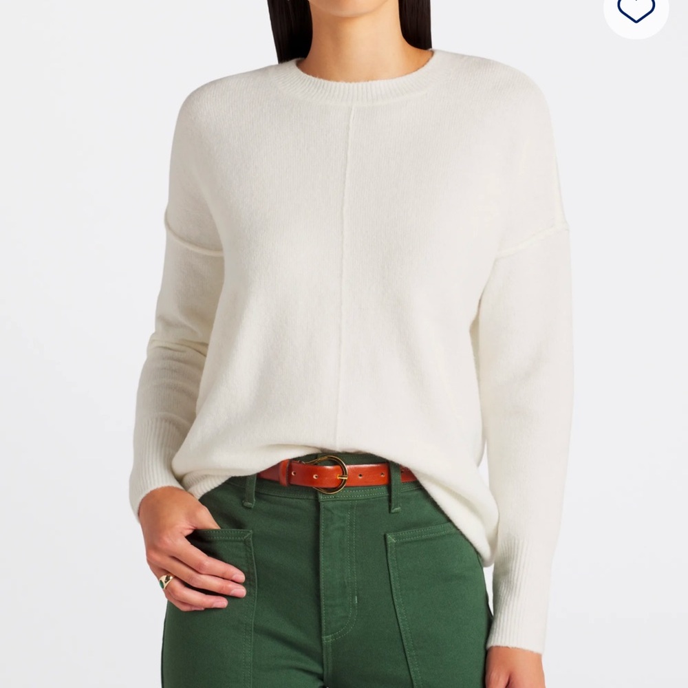 Vince Camuto long sleeve oversized white sweater size XXL